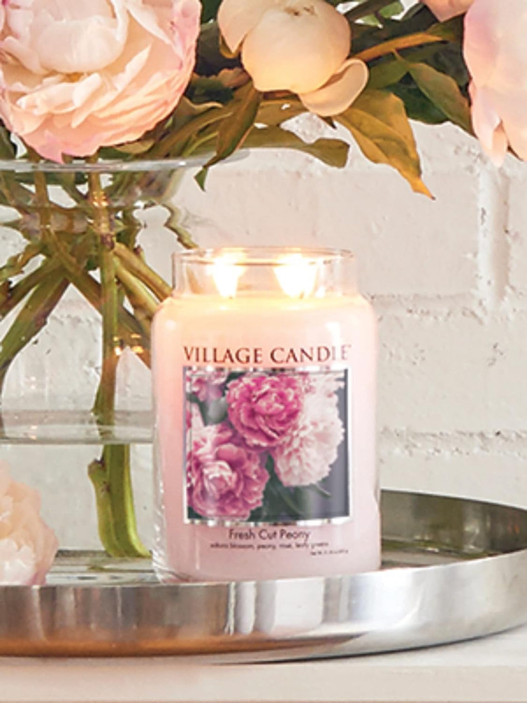 Village Candle Grosse Duftkerze im Glas, 740 ml