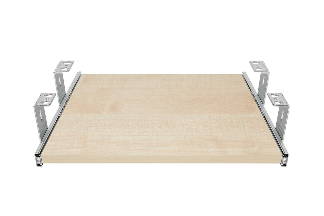 FIX&amp;EASY Tastaturauszug mit Tastaturablage 390X300mm ahorn Dekor, Auszugschienen verzinkt 300mm mit
