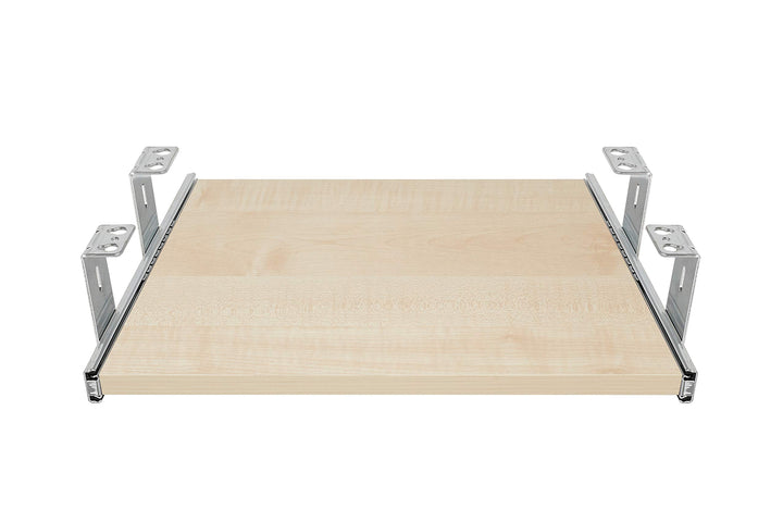 FIX&amp;EASY Tastaturauszug mit Tastaturablage 390X300mm ahorn Dekor, Auszugschienen verzinkt 300mm mit