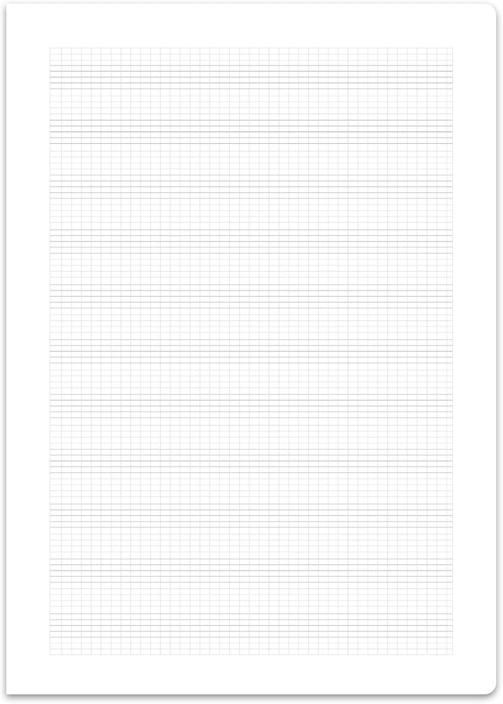 Staufen premio Notenheft - 5 Musikhefte je 8 Blatt, Lin NH, DIN AA, 90 g/m², 12 Notensysteme und Hil
