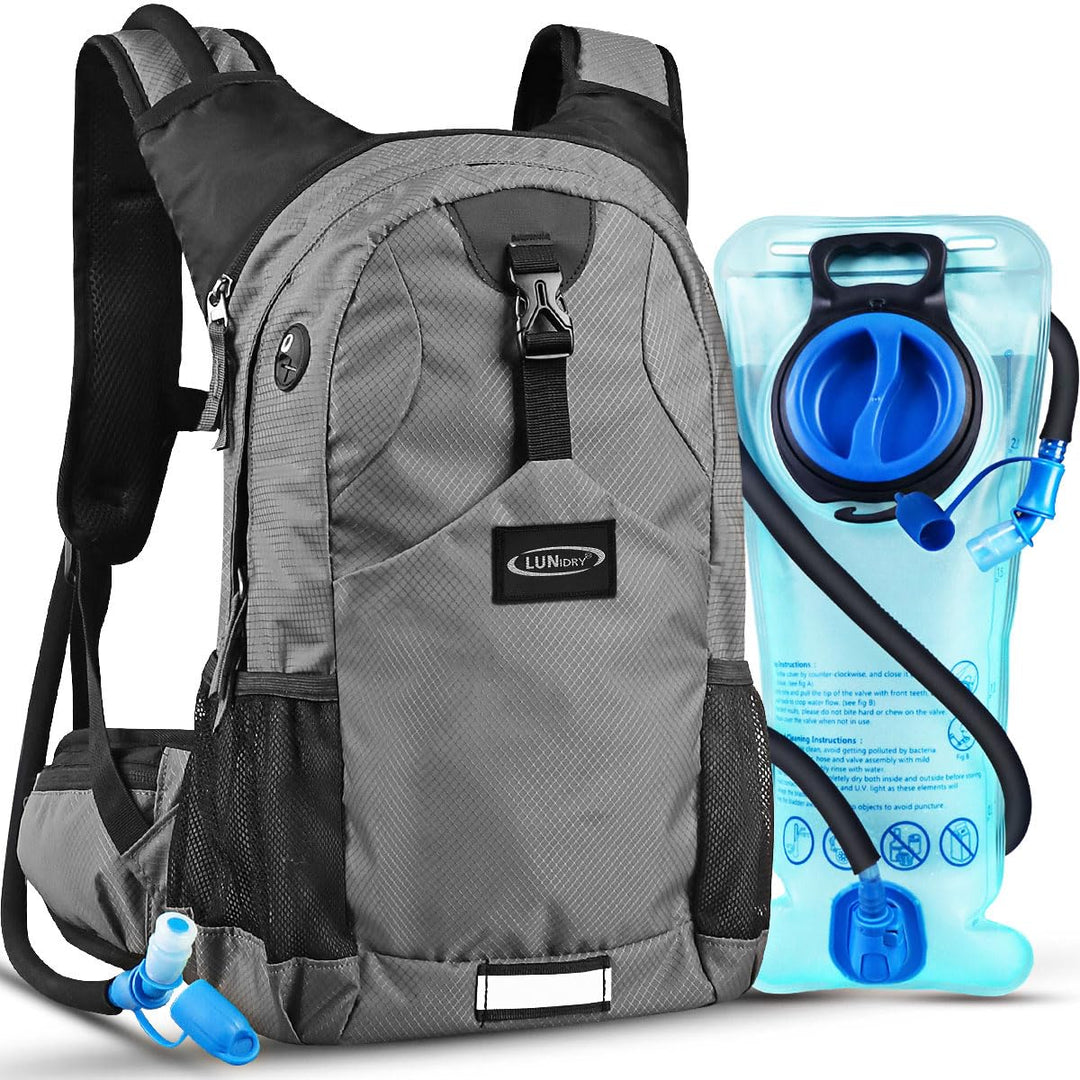 Lunidry Trinkrucksack Fahrradrucksack mit Trinkblase 2L Wasserdicht Sportrucksack, 20L Hydration Ruc