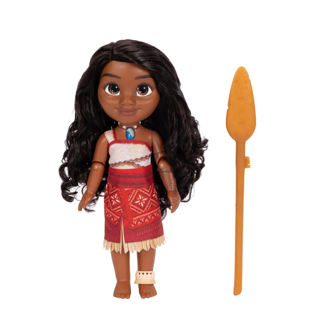 Disney Vaiana 2 Sängerin Vaiana 35 cm Puppe mit Ruder, Offiziell Jakks Pacific, Beinhaltet EIN leuch