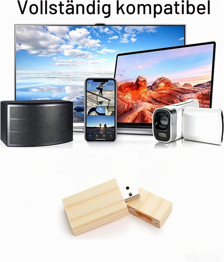 5-Pack 32GB USB Flash Drive Ahorn Holz 3.0 USB Flash Drive Memory Stick Datenspeicherung Pendrive Di