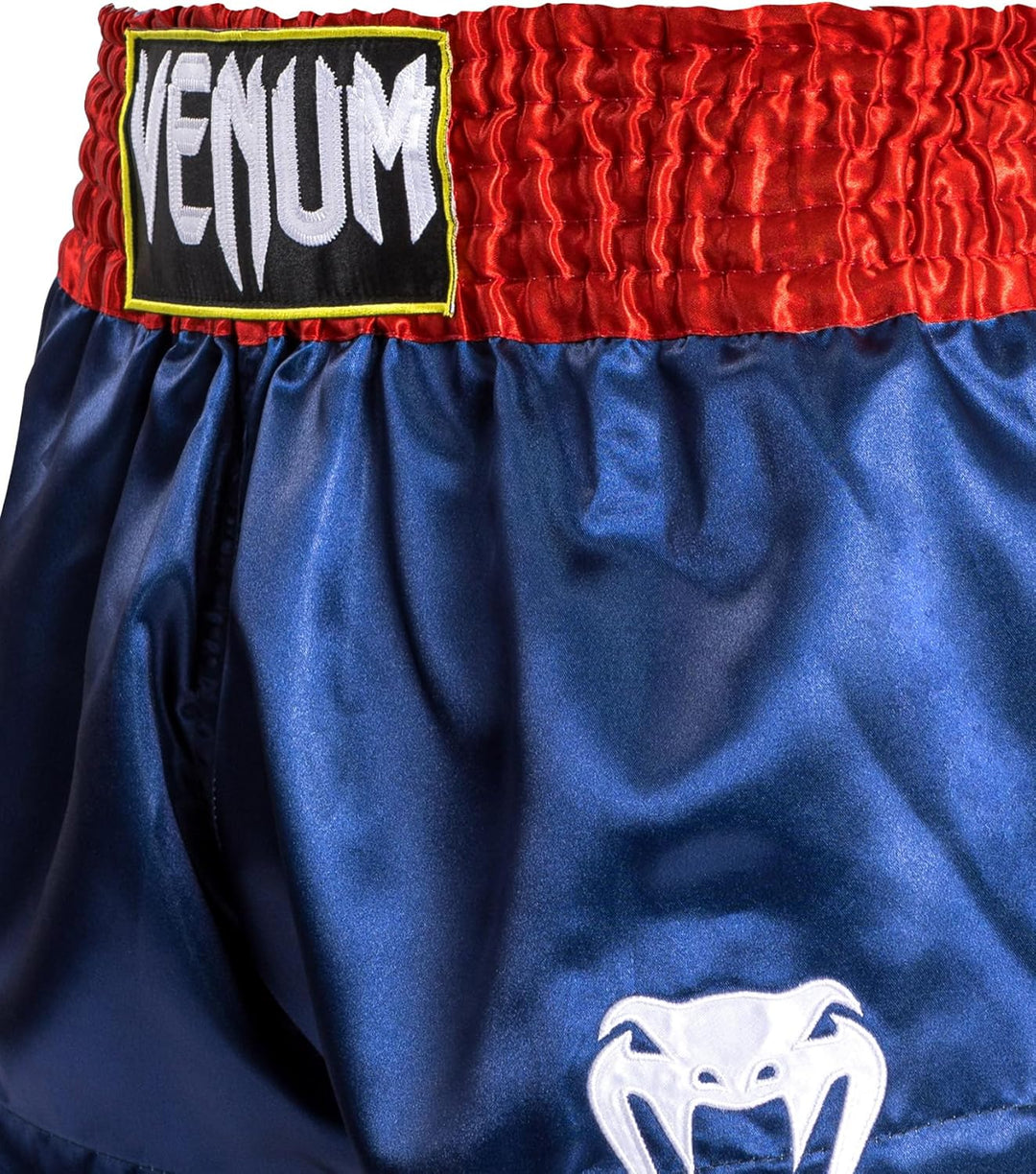 Venum Classic Muay Thai Shorts Blau/Rot/Weiss XS Slim Kurz, Blau/Rot/Weiß XS Slim Kurz