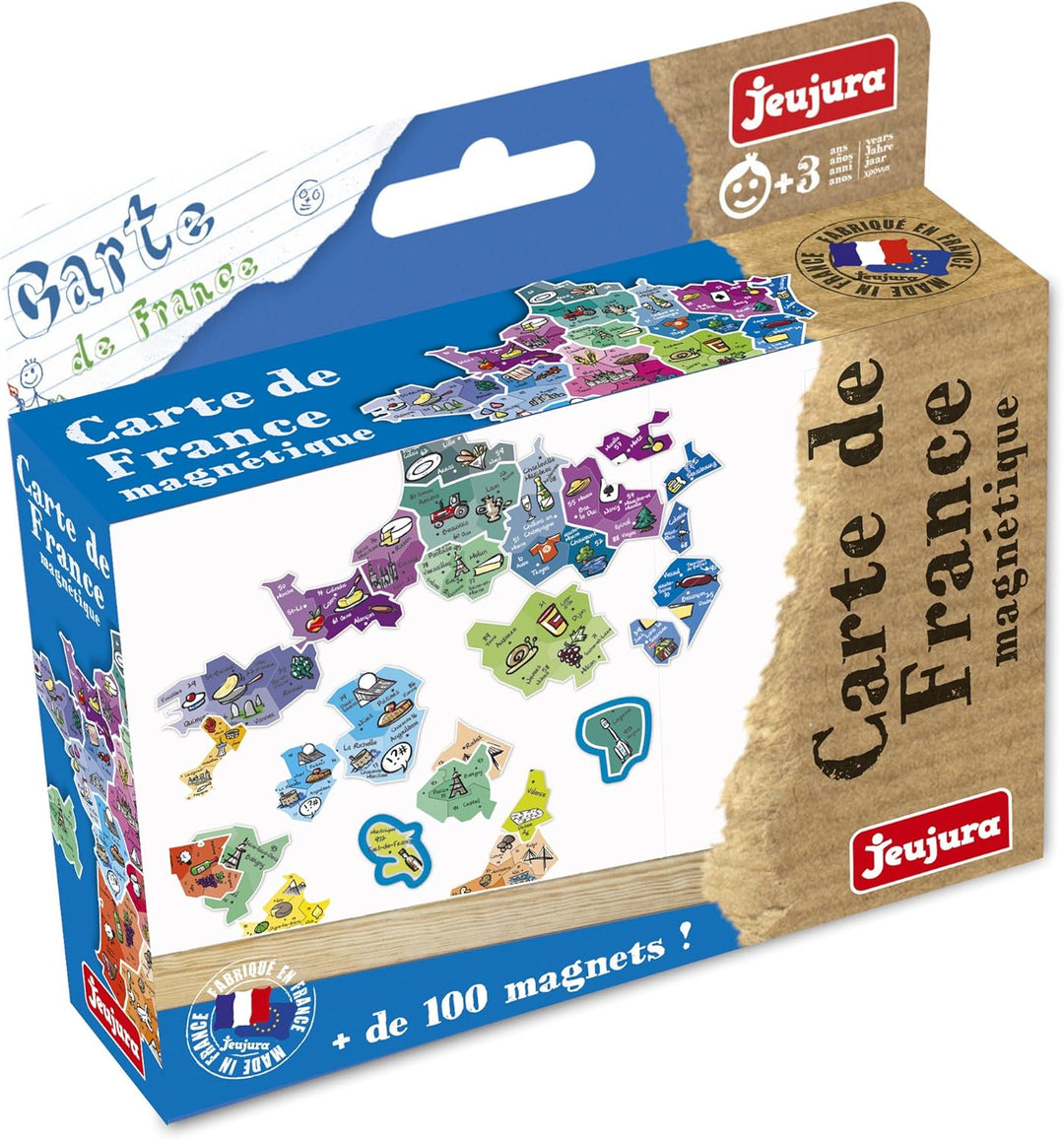 JEUJURA, JeujuraJ8973, Französische Landkarte-Magnet