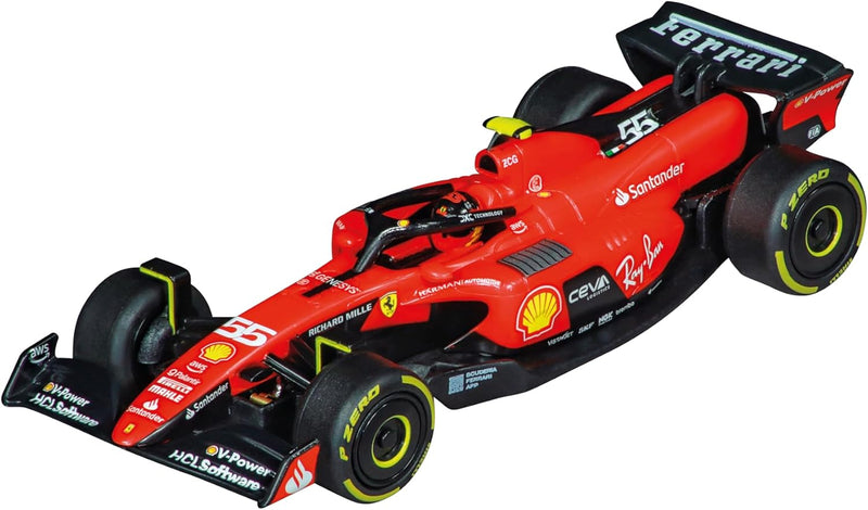 Carrera - 20064239 GO!! Ferrari SF-23 C. Sainz, No.55 | Fahrzeug im Massstab 1:43 | Slotcar | Kompat