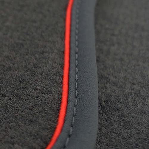 Fussmatten FIAT 500 (auch Cabrio, Sport, Mild Hybrid) Premium Velours Automatten in Original Qualitä