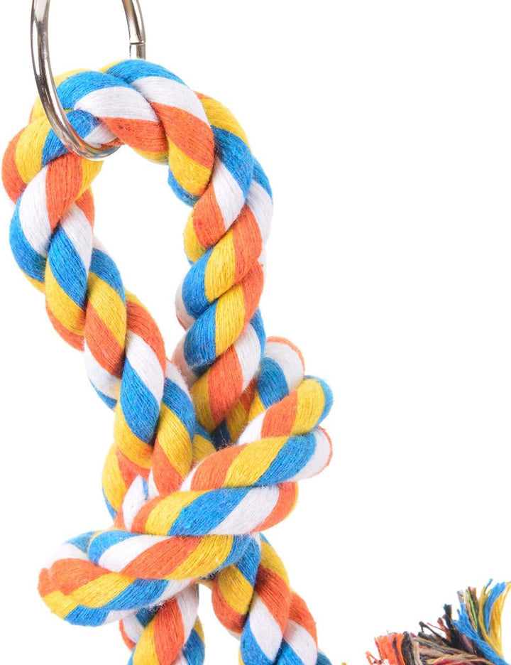 HappyBird | Papageienkletternetz XL - Kletternetz für Papageien buntes Netz aus Baumwolle