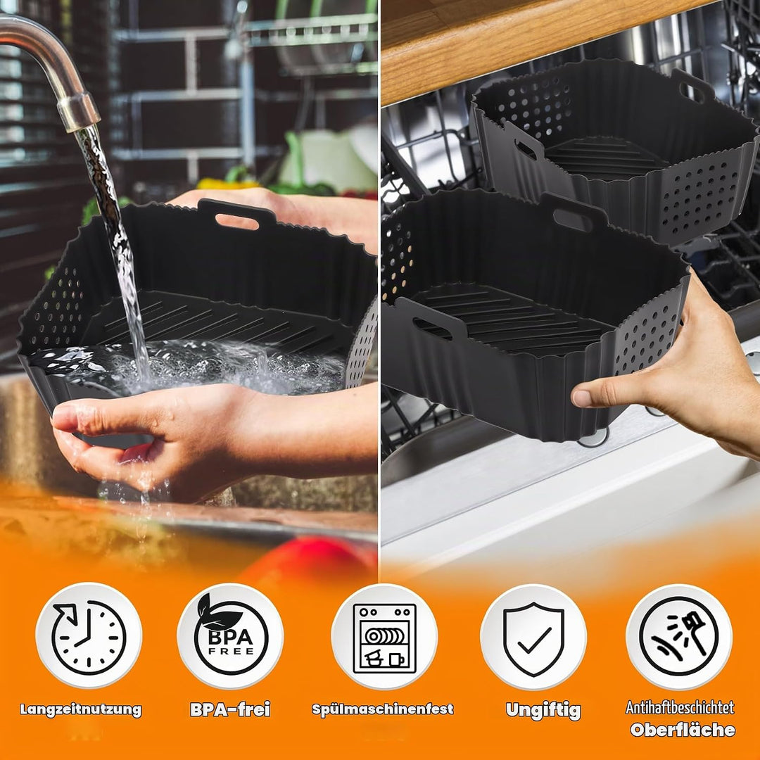 119PCS Ninja Heissluftfritteuse Zubehör, Ninja Air fryer Zubehör für Ninja Double Stack XL SL400EU 9