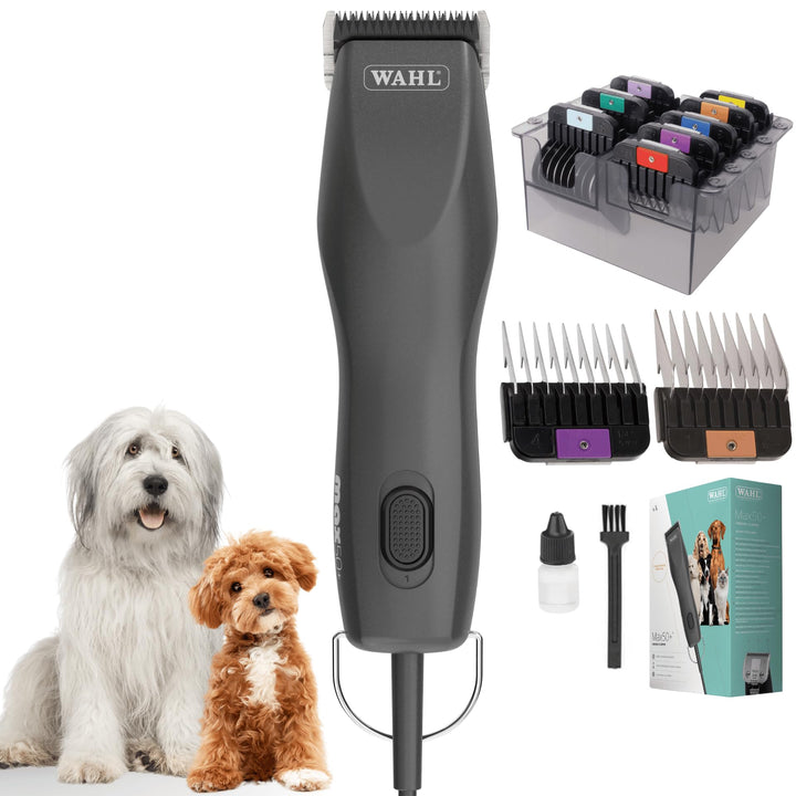 Agrarzone Edition Hunde Schermaschine Moser Max 50 mit Aufsteckkamm-Set | Tierhaarschneider für die