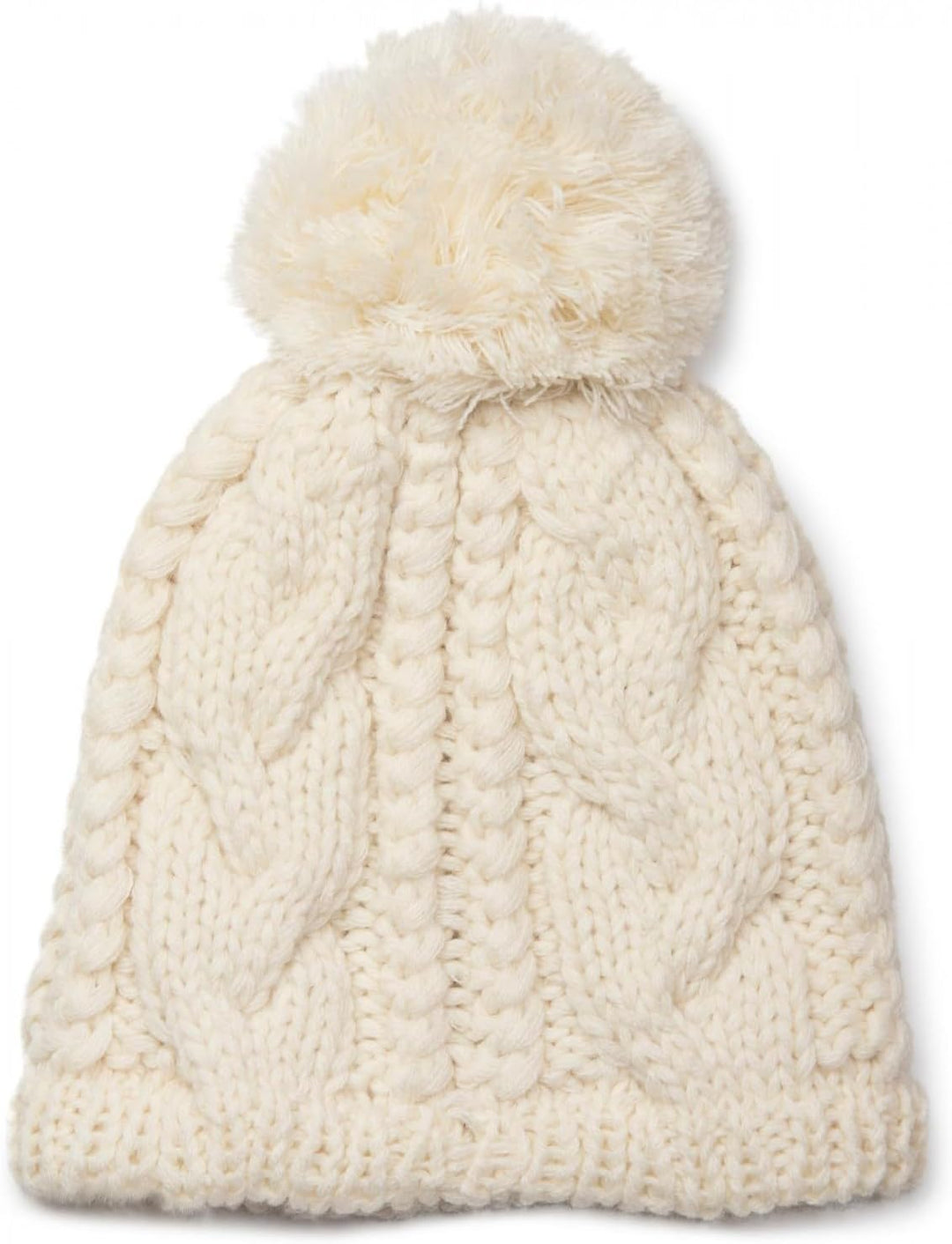 styleBREAKER Schal, Mütze und Handschuh Set, Zopfmuster Strickschal mit Bommelmütze und Handschuhe,