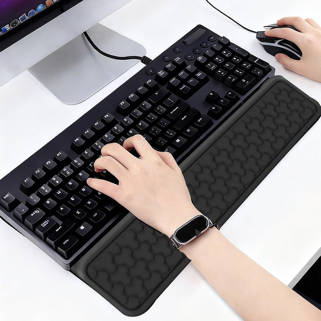 Handauflage Tastatur Tastaturständer mit Handballenauflage, Ergonomischer Handgelenkauflage Tastatur