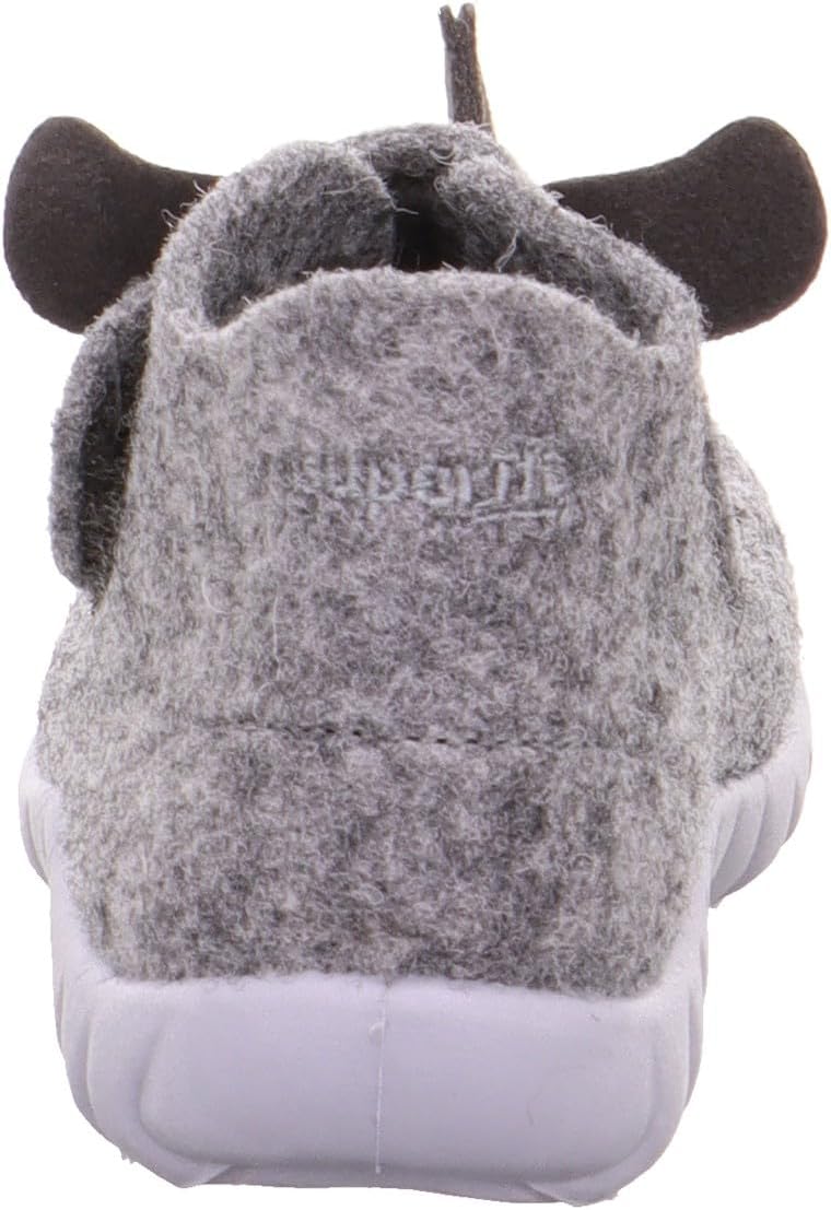 Superfit Baby-Jungen Happy Wollfilz Hausschuh 20 EU Schwarz 0010, 20 EU Schwarz 0010
