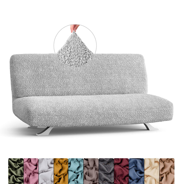 Menotti Armless Sofa Bett Bezug 2 3 Sitzer Schonbezug für Sofa und Sessel Stretch Elastischer Stoffs