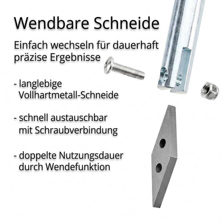 GIGANT Fugenkratzer Fugenreiniger Unkrautkratzer Schneide aus Vollhartmetall verschleissfest wendbar