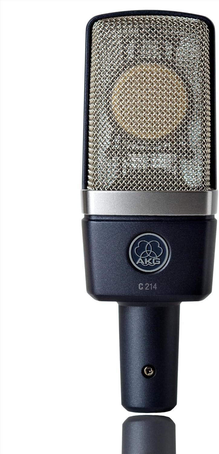 AKG C214 Professionelles Grossmembran-Kondensatormikrofon &amp; Stagg Mikrofonkabel 3 Meter - 1x XLR Mal