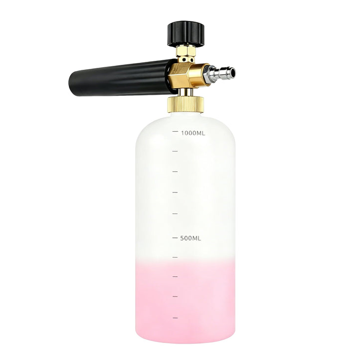 Stone Banks Schneeschaum Lanze Hochdruckreiniger Schaumkanone, 1L Einstellbare Seifenspender Flasche