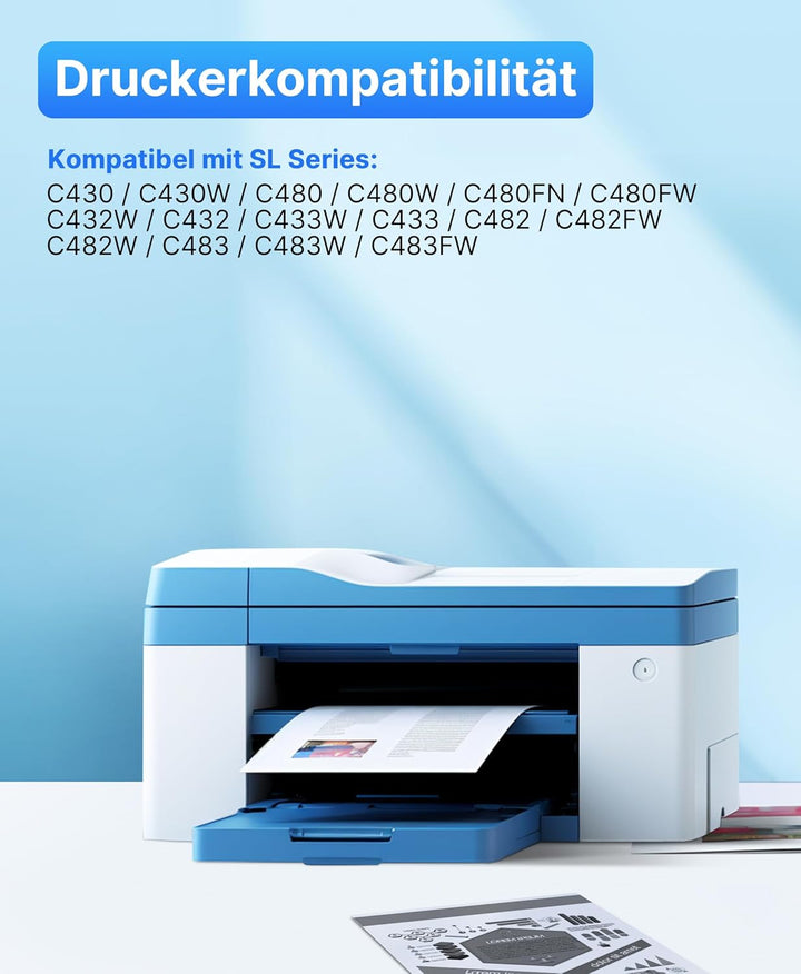 SODFACE CLT-P404C 404S Toner Kompatibel für Samsung CLT-404S für Xpress SL C480W C480FW C48x C480 C4