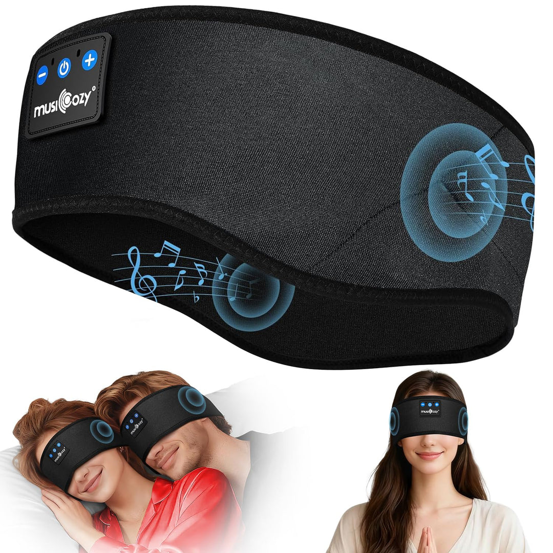 MUSICOZY Schlafkopfhörer Bluetooth 5.4, Bequem &amp; Ultraleicht Stirnband kopfhörer zum Schlafen mit Hi