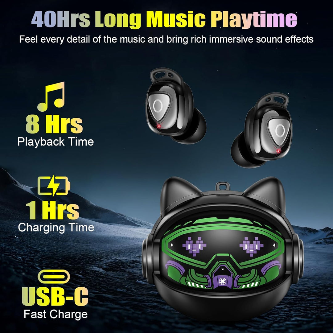 Bluetooth Kopfhörer, 2026 In Ear Kopfhörer Kabellos Bluetooth 5.4 mit 4 ENC Noise Cancelling Mic, St
