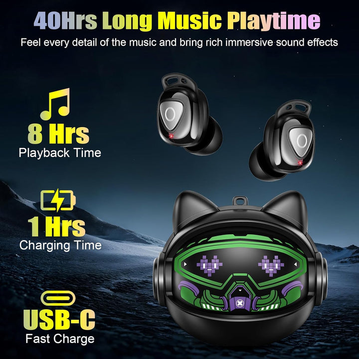 Bluetooth Kopfhörer, 2026 In Ear Kopfhörer Kabellos Bluetooth 5.4 mit 4 ENC Noise Cancelling Mic, St