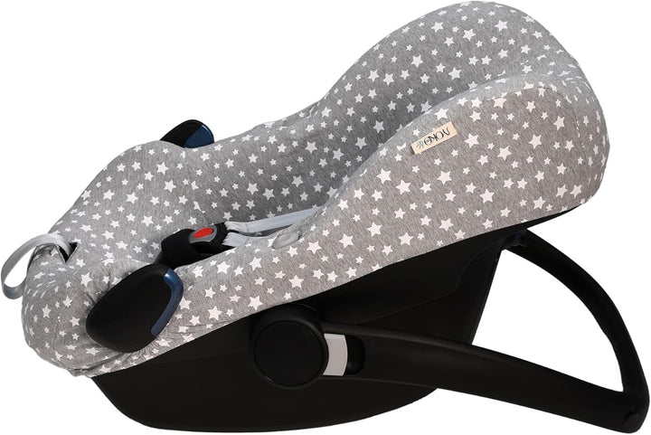 JYOKO KIDS Bezug für Autositz kompatibel mit Pebble Maxi Cosi Pebble Pro I-Size, aus Baumwolle (Whit