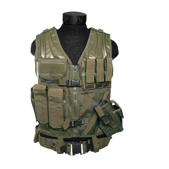 Mil-Tec USMC Einsatzweste Einheitsgrösse Oliv, Einheitsgrösse Oliv