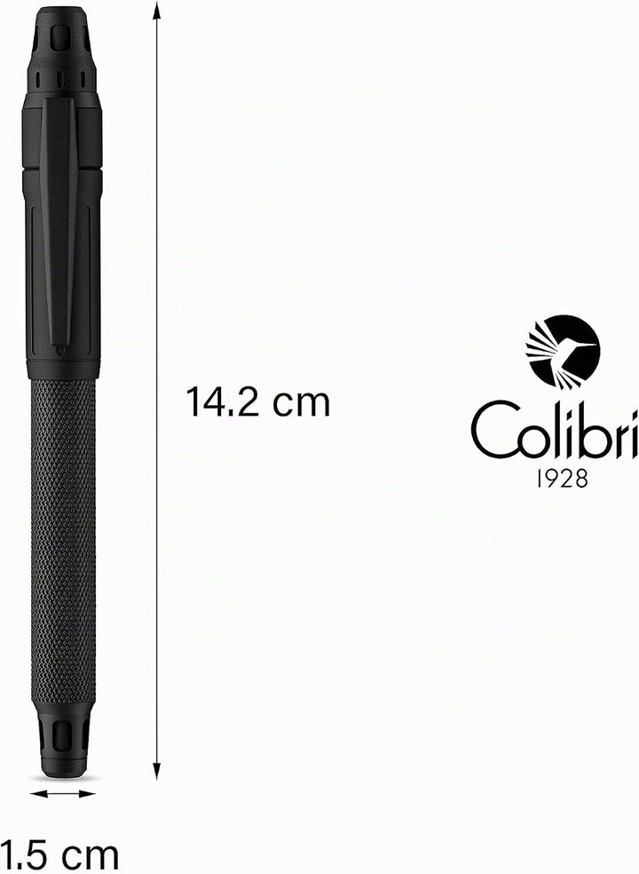Colibri – Ascari Füllfederhalter Schwarz in hochwertiger Geschenkbox – edler Füller mit mittelgrosse