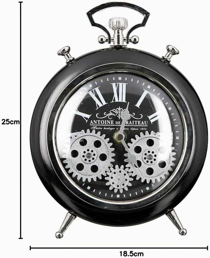 Casablanca - Uhr, Wecker - Transmission - Metall - schwarz/Silber - Höhe 25 cm