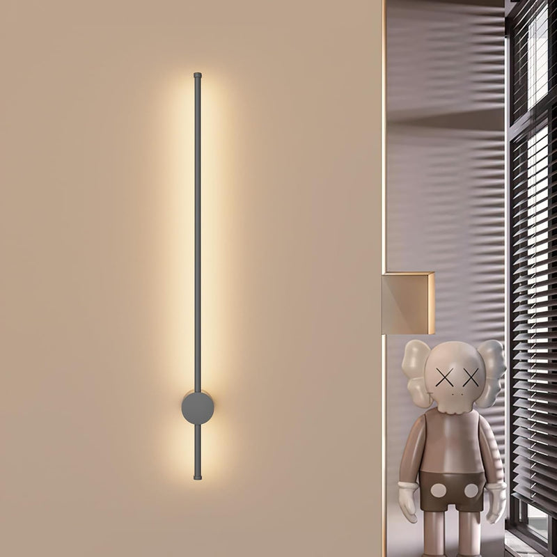 Klighten Lange LED Wandleuchte Innen,100CM/28W, Dunkelgrau IP65 Aussen Wandlampe, Aluminium Modern W