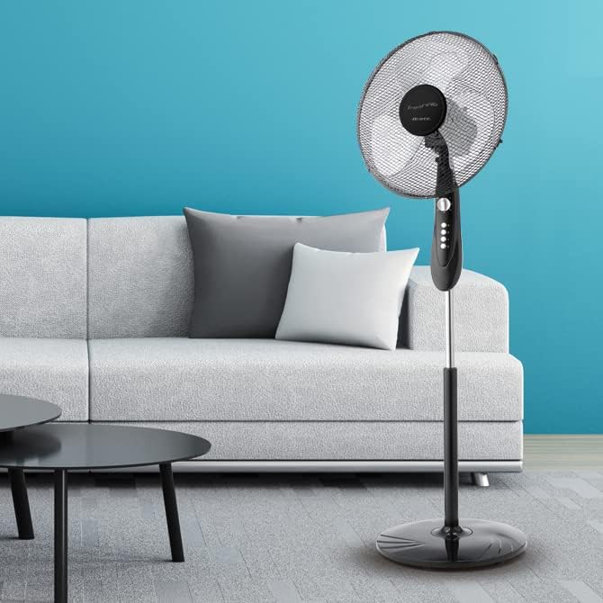 Ariete 846 Deckenventilator, 45 W, Kunststoff, Schwarz, Schwarz