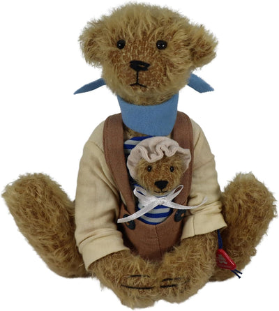 Clemens Sammler Teddy Bester Opa der Welt/Best Grandpa in The World 25 cm limitiert Mohair