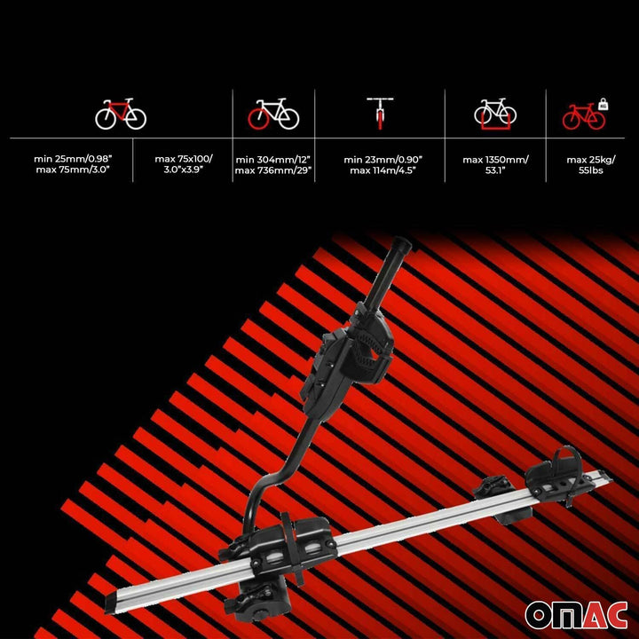 Farad P-Style Dachfahrradträger Auto Fahrradträger bis 25 kg Stahl ABE geprüft, Universal Dach fahrr