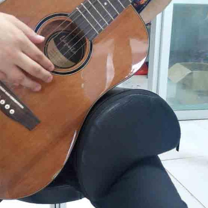 Gitarrenbeinpolster, Fusshocker-Beinpolster mit Lederbezug, eingebautem weichem Schwamm, geeignet fü