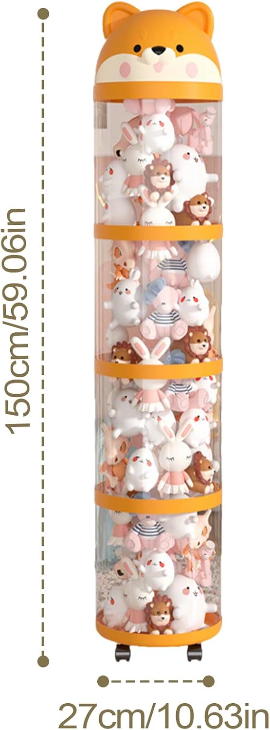 Aufbewahrungsröhre Kuscheltiere, Plüschtier Aufbewahrung Röhre, Stofftier Organizer, Stuffed Animal