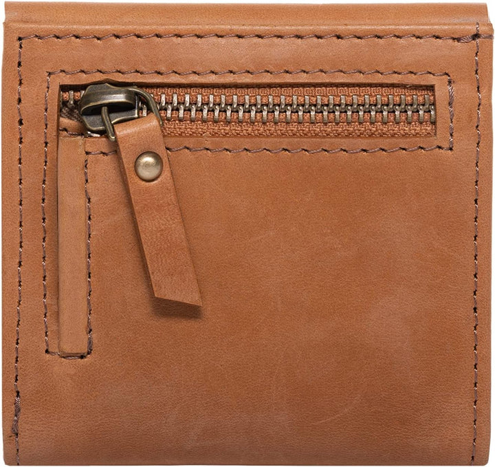 SID & VAIN Geldbörse Damen ELSA aus Premium Natur-Leder I Portemonnaie klein für Damen I Geldbörse b