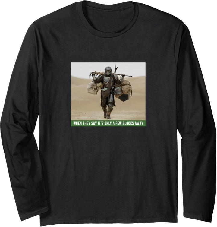 Star Wars The Mandalorian and The Child Funny Meme Langarmshirt