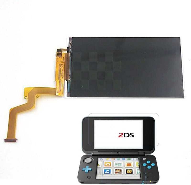 Cuifati Ersatzbildschirm für das Neue 2DS XL LL, Top-LCD-Bildschirm-Reparatursätze 2DS-Spielekonsole