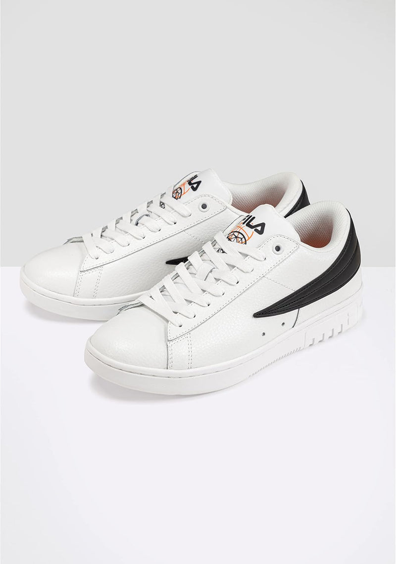 FILA Herren Highflyer L Sneaker 43 EU White Black, 43 EU White Black