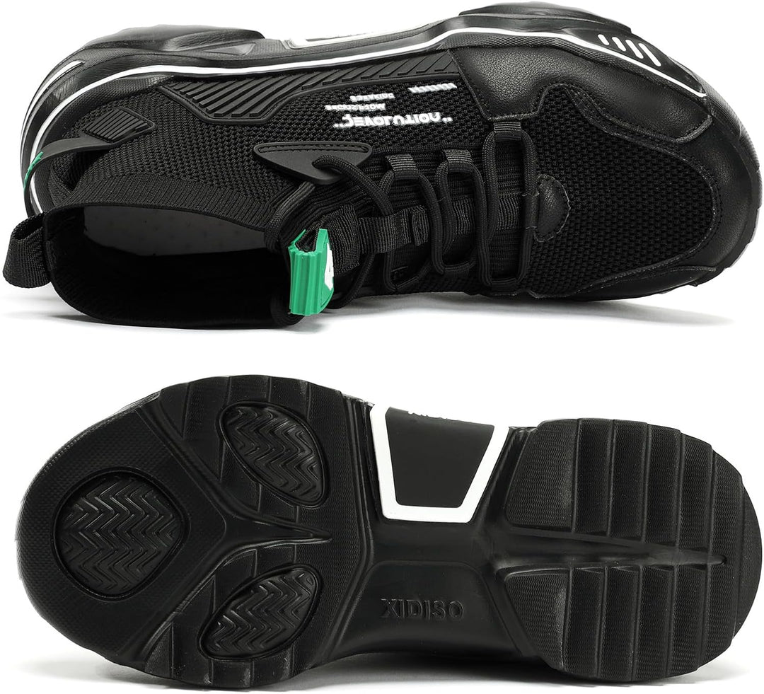 FUSHITON Herren Sportschuhe Turnschuhe Gym Leicht Hohe Schuhe Outdoor Fitnessschuhe Freizeitschuhe S
