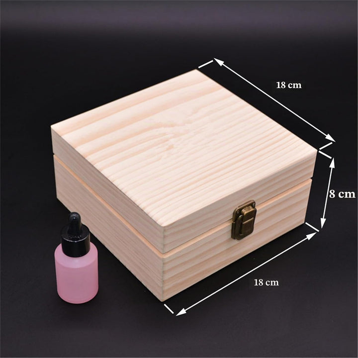 RoseFlower Holz Ätherisches Öl Organisator Behälter Duftöle Display Ständer, 25 Löcher Aufbewahrungs