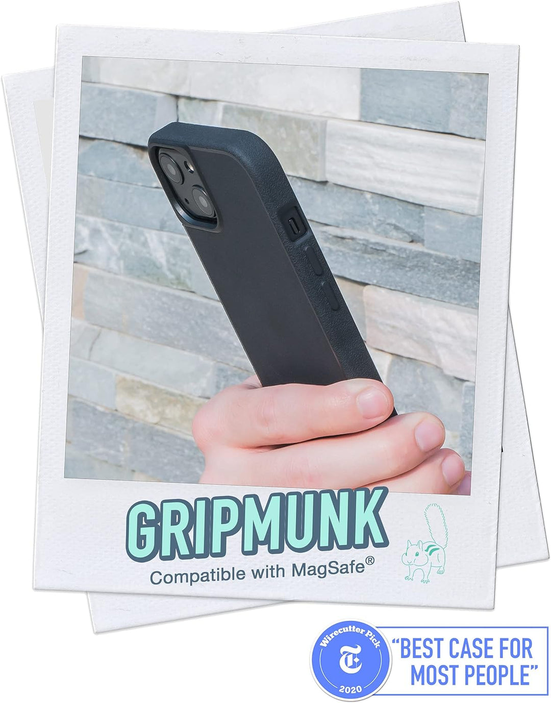 Smartish Schutzhülle für iPhone 13, Gripmunk, kompatibel mit MagSafe [leicht und schützend], dünne G