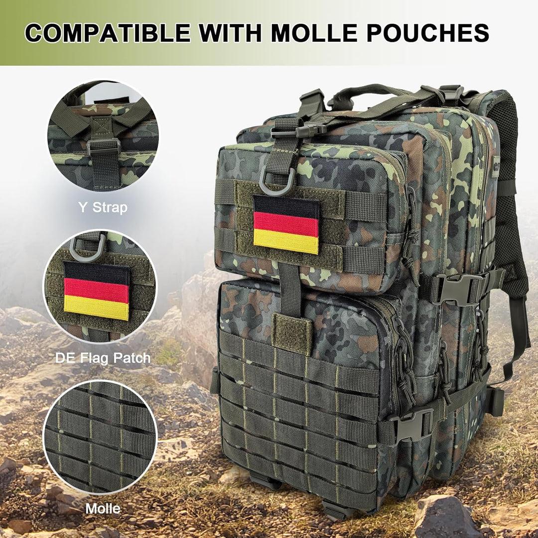 Militär Taktischer Rucksack Cooper Rucksack Armee Assault Pack 3 Tage Bug Out Go Bag Trekking Wander