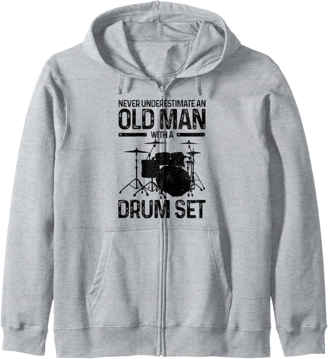 Drummer Schlagzeug Vintage Schlagzeuger Lustig Geschenk Kapuzenjacke