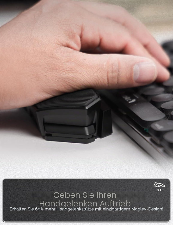 YaGee Handballenauflage für Tastatur, Magnetische schwebende Handgelenkstütze zur Anti-Ermüdung, Erg