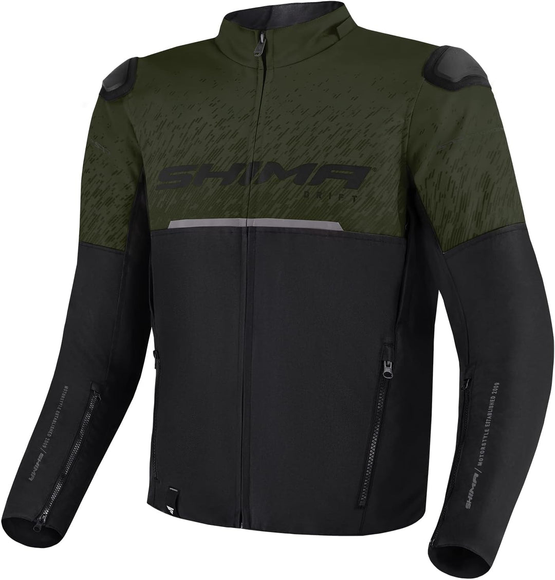 SHIMA DRIFT Motorradjacke Herren | Leichte, Atmungsaktive Sommer Mesh Motorcycle Stadt Textiljacke M