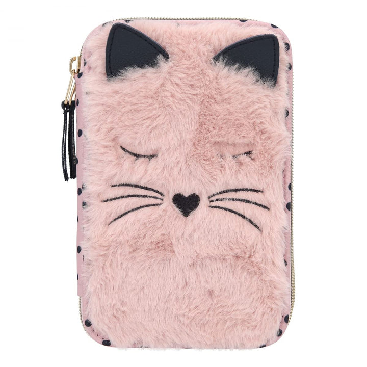 Depesche 11876 Princess Mimi 2-fach Federtasche Katze Fell