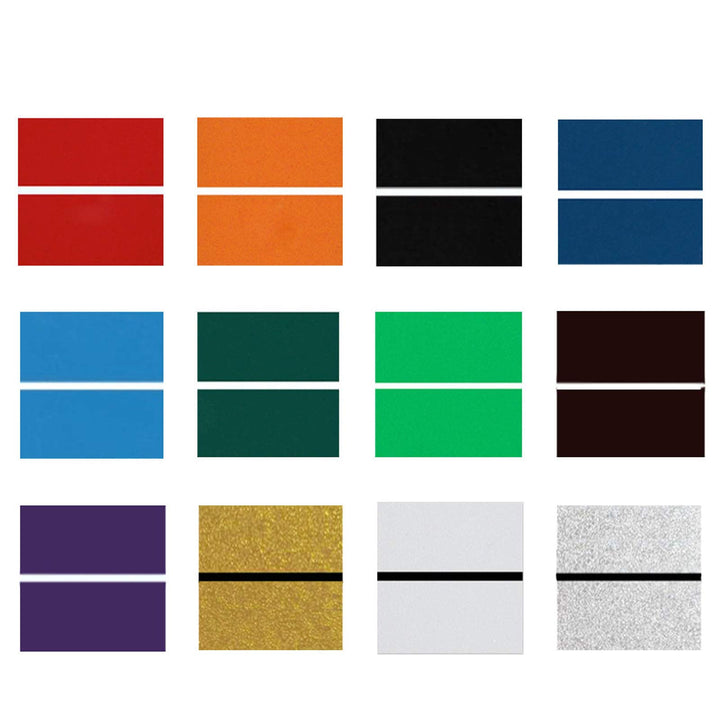 XLNT Gravierbogen mit doppelter Farbe (17,8 x 27,9 x 0,2 cm), 12 Stück und 12 Farben für Innenschild
