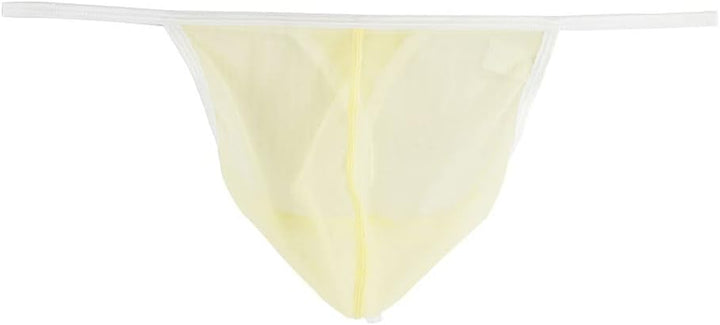 YAHWULAI Niedrige Taille Herren Strings Weich und Bequem Leicht Dehnbar M Schwarzorangegelb, M Schwa