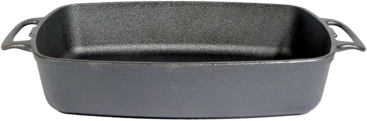 Ungarischer Bräter aus Gusseisen, 7,5 kg, 45 x 27 x 9 cm, 7056 cm³, Schwarz, Ohne Deckel, Geeignet f